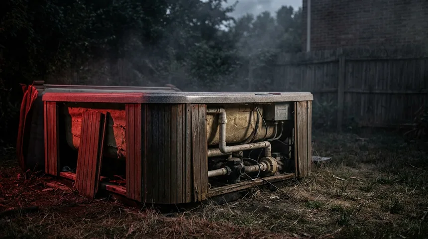 Hot tub removal and demolition